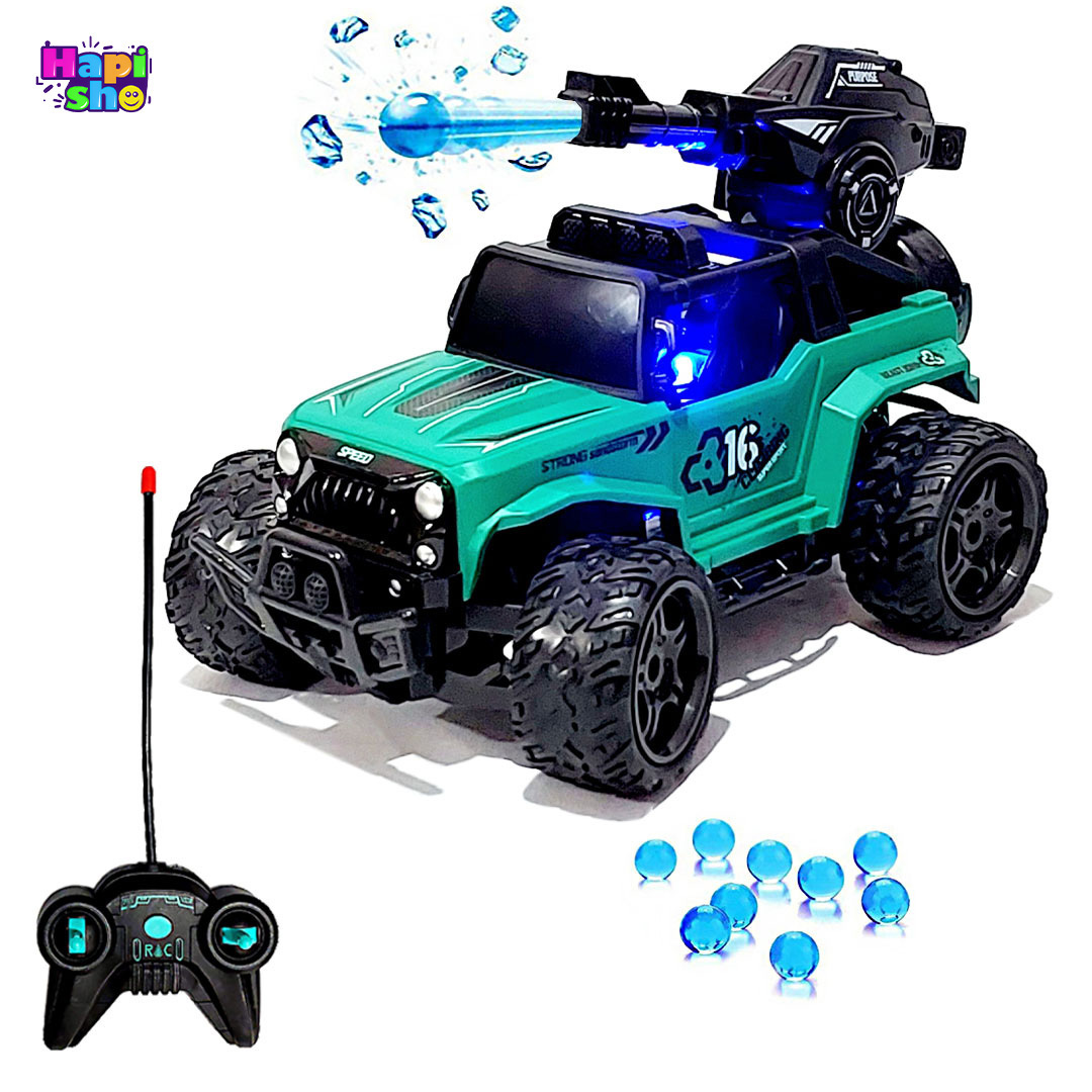  اسباب بازی ماشین کنترلی شارژی آفرود با پرتاب تیر ژله‌ای WATER BOMB CAR–اسباب بازی 