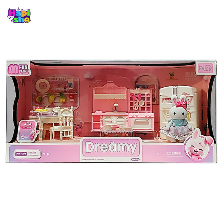 ست اسباب بازی خانه خرگوش مدل آشپزخانه با وسایل FUN RABBIT PLAY HOUSE