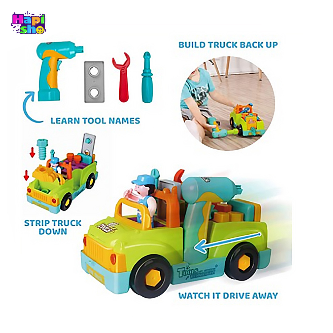 خرید اسباب بازی ماشین ابزار هولی تویز موزیکال مدل Hola Toys 6109