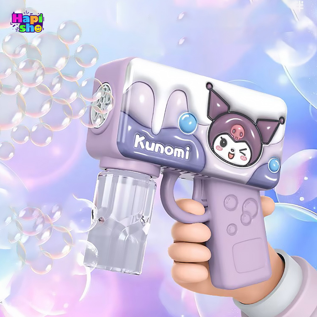  خرید تفنگ حباب ساز مخزن دار کرومی مدل ELECTRIC BUBBLE GUN 