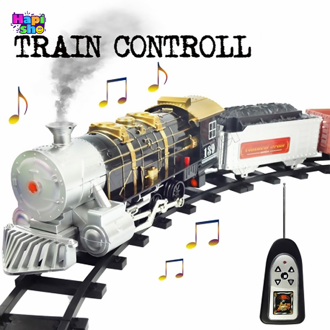 خرید قطار اسباب بازی کنترلی دودزا کلاسیک مدل Simulation Train Orbit Series