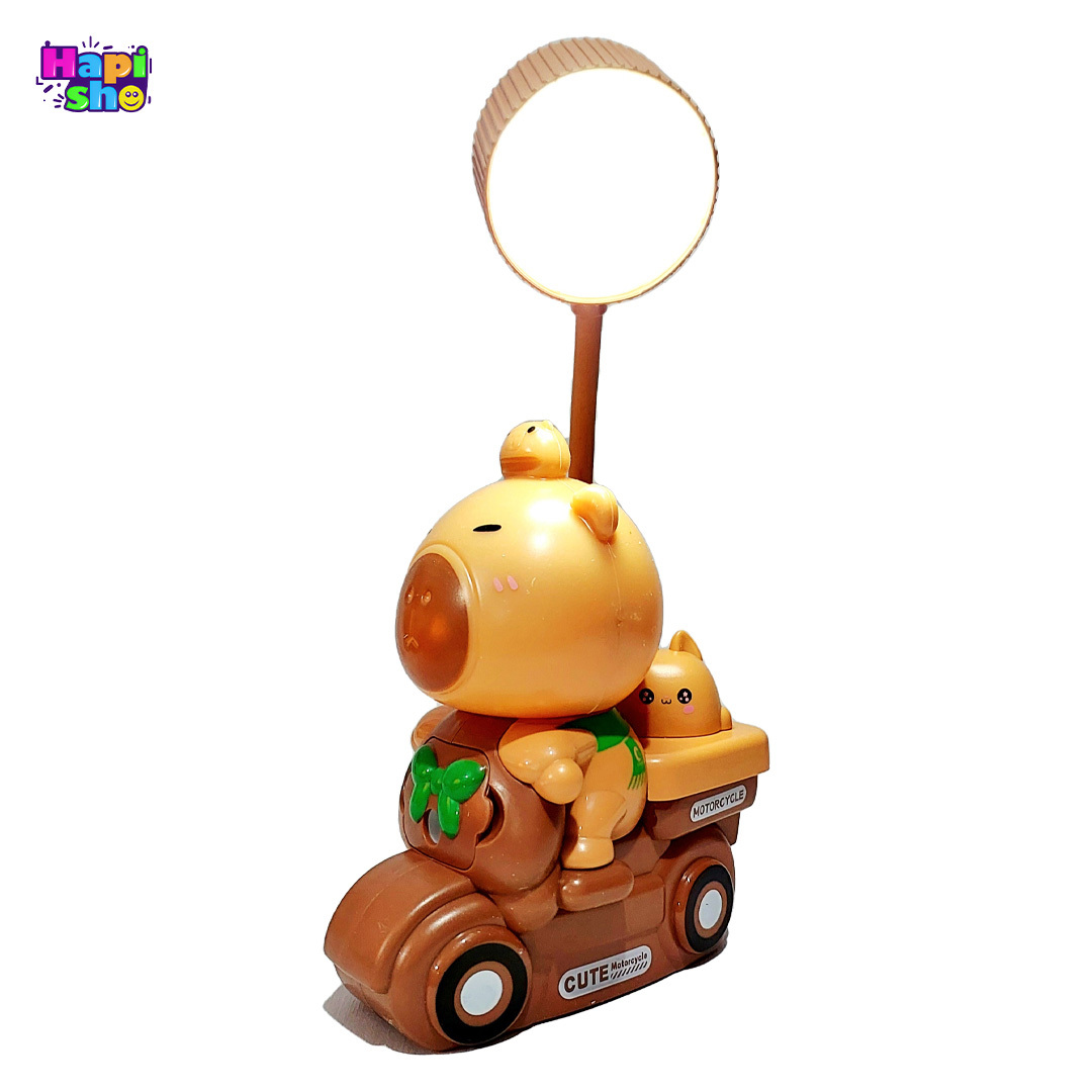 رنگ سبز چراغ مطالعه فانتزی کاپیبارا با چراغ خواب و باتری شارژی Table Lamp