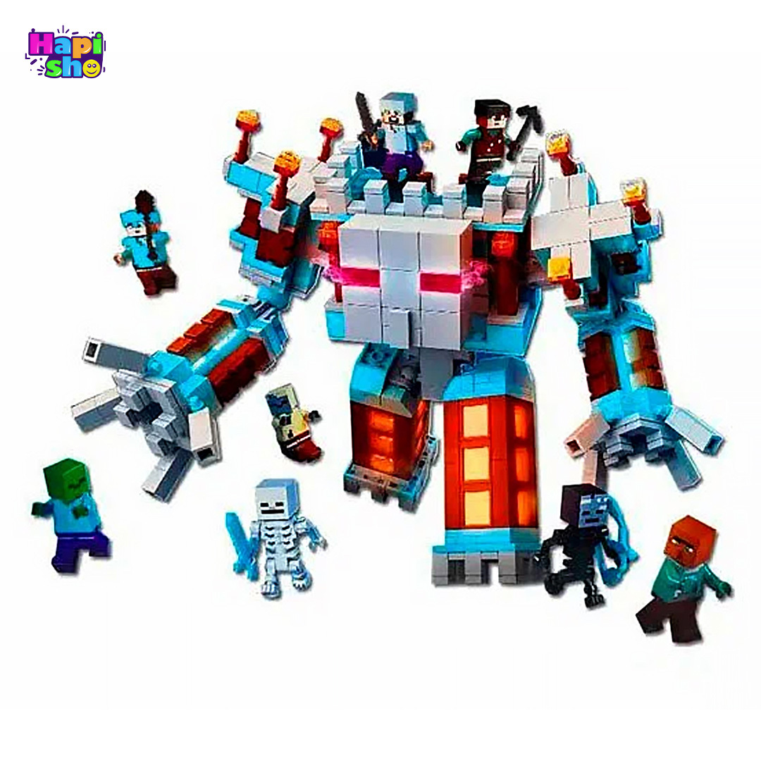 فروش لگو ماینکرافت بزرگ دوحالته با چراغ الایدی و فیگور 866 قطعه DOLL–اسباب بازی