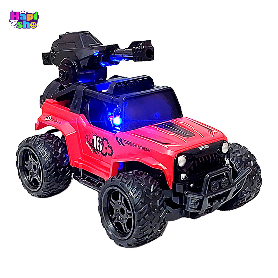 خرید ماشین کنترلی آفرود شارژی جیپ با پرتاب تیر ژلهای WATER BOMB CAR