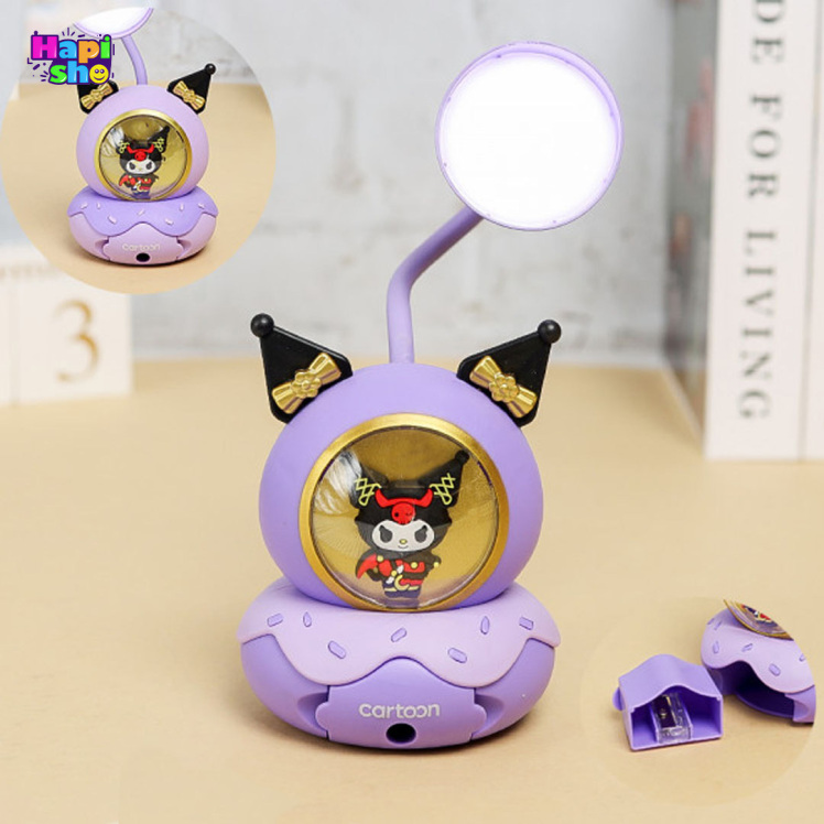 چراغ مطالعه فانتزی شارژی کرومی طرح دونات تراشدار با جا قلمی MINI LAMP–اکسسوری کودک