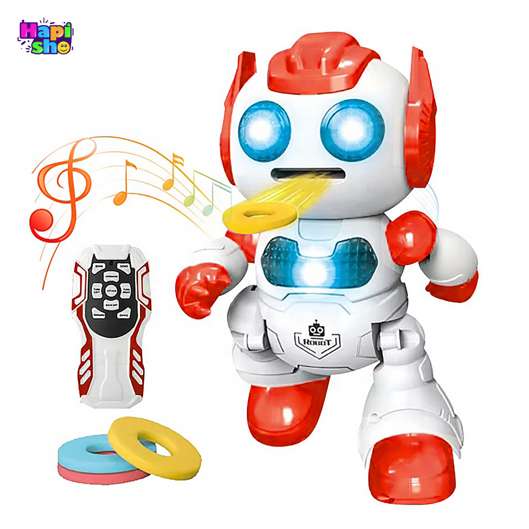  ربات کنترلی دیسک پرتاب کن موزیکال با قابلیت رقص مدل DANCE ROBOT–اسباب بازی 