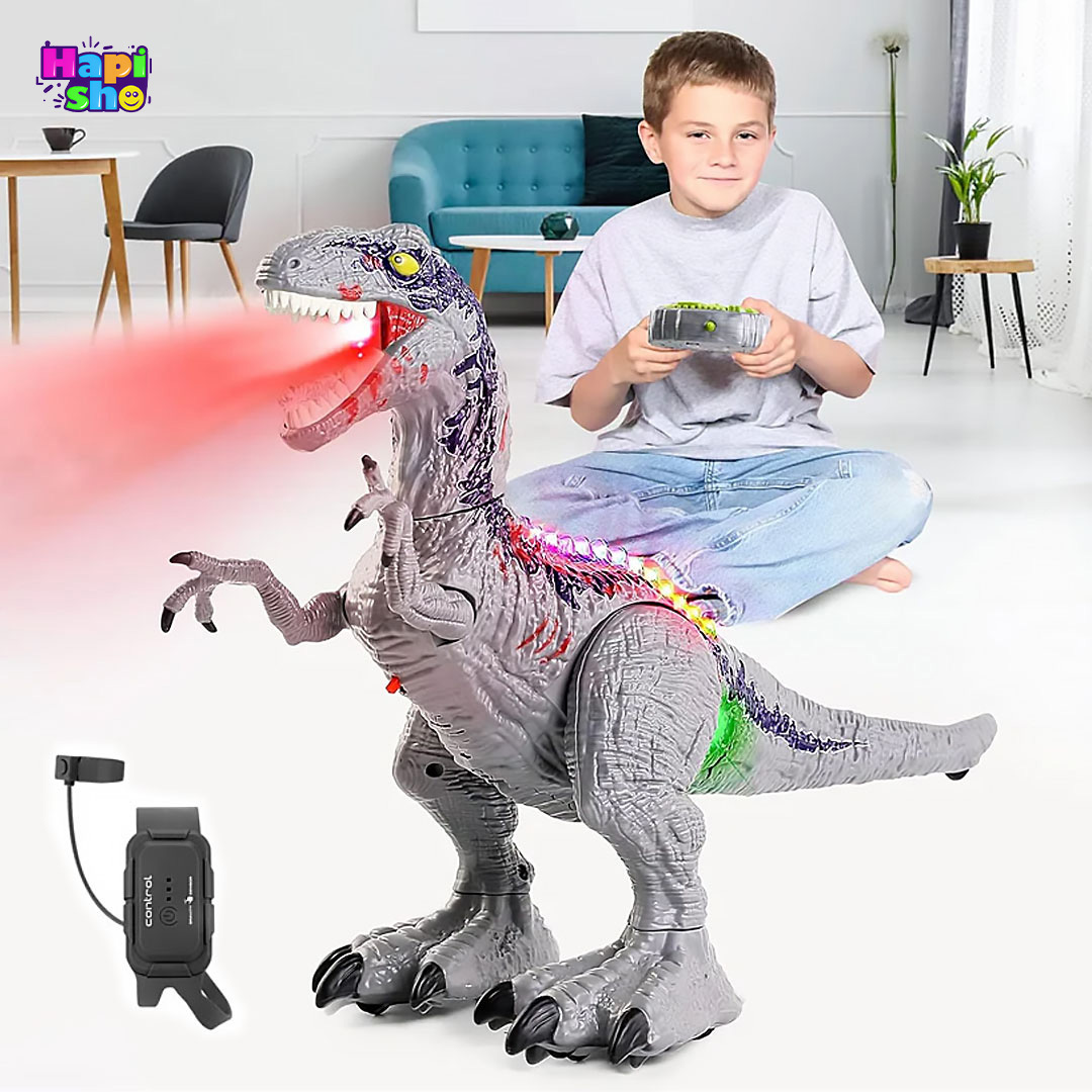  قیمت دایناسور کنترلی تیرکس دودزا ۲ ریموته مدل DINOSAUR WORLD 