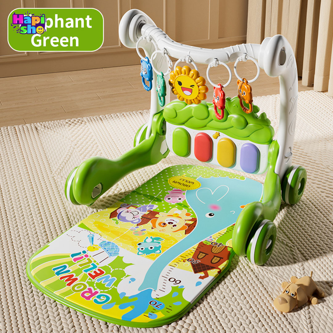  خرید تشک بازی و واکر کودک پیانودار ۳ در ۱ مدل Cartoon Multifunction 