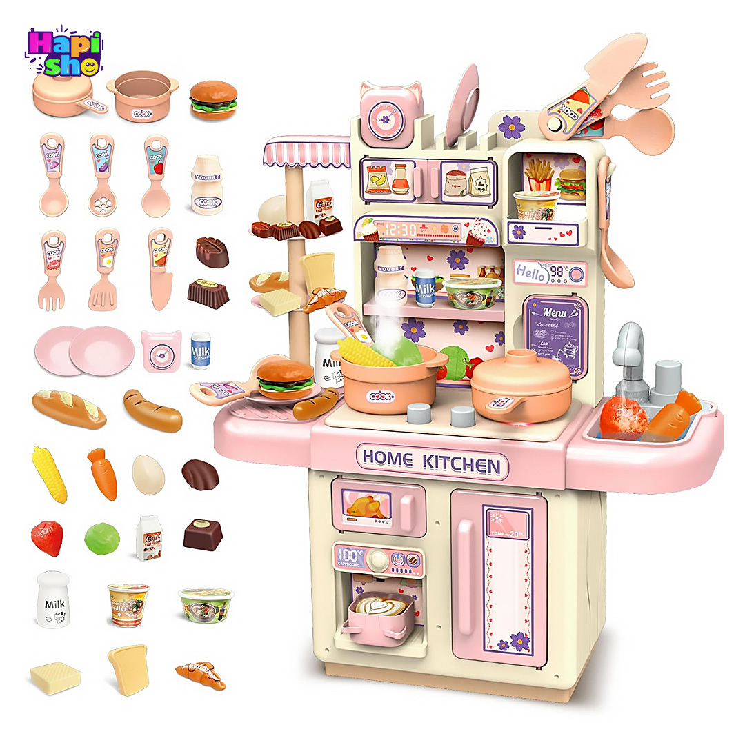  قیمت آشپزخانه اسباب بازی با اجاق بخار کن و سینک پمپ دار Dream Kitchen 