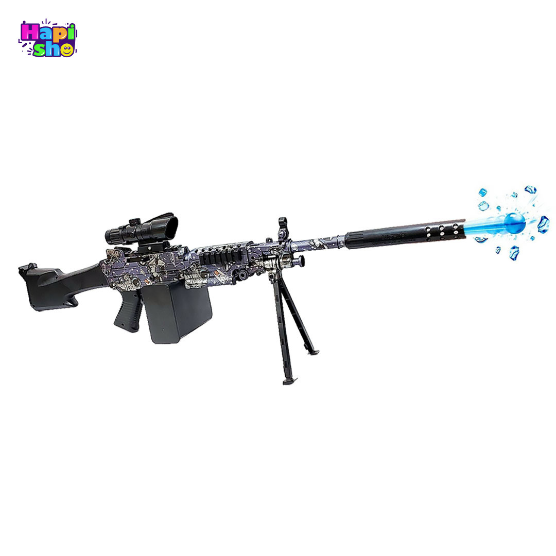  خرید آنلاین تفنگ اسباب بازی تیر ژله ای بزرگ با شلیک رگباری مدل GUNSET M249 
