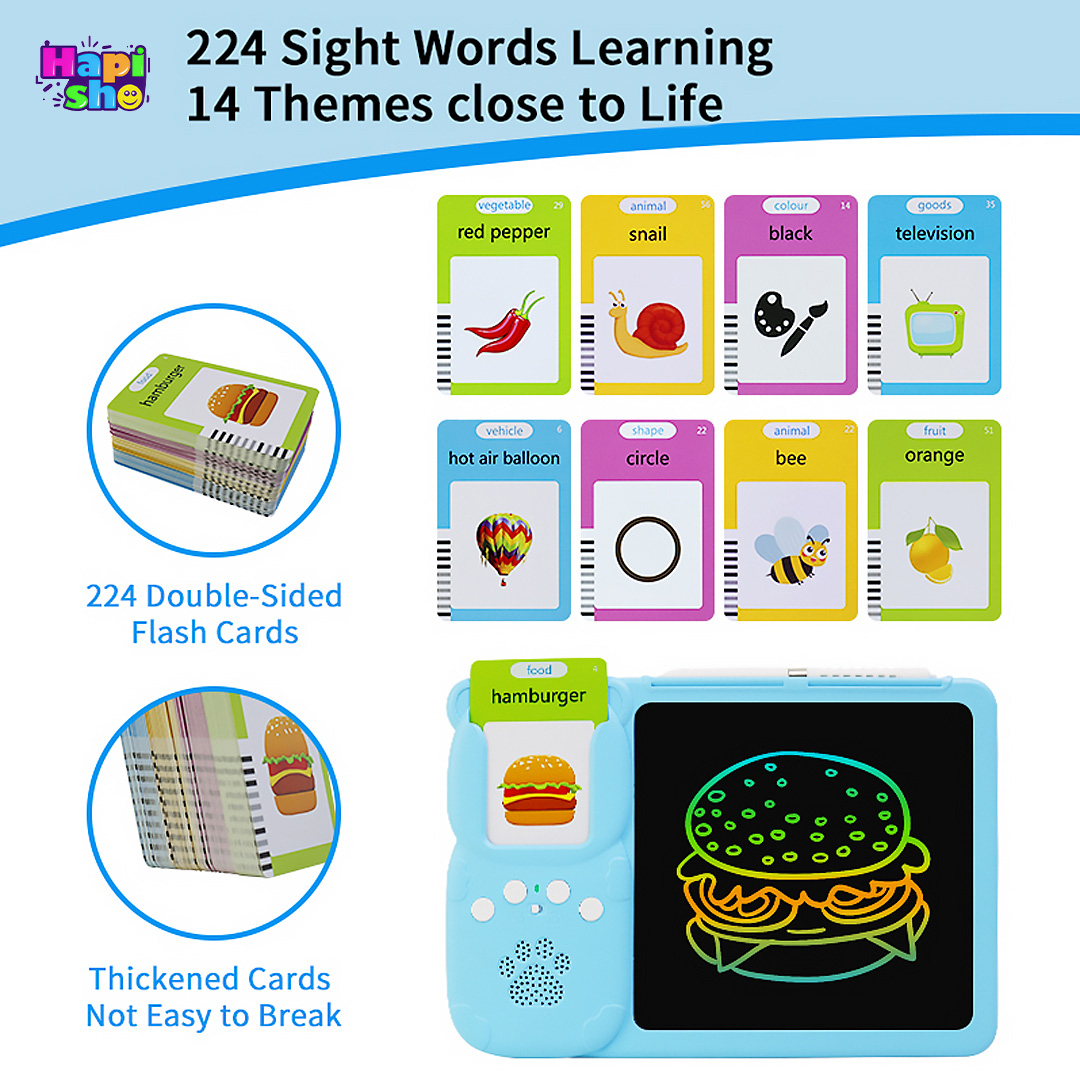 فروش فلش کارت آموزشی زبان انگلیسی کودکان موزیکال با تبلت جادویی نقاشی