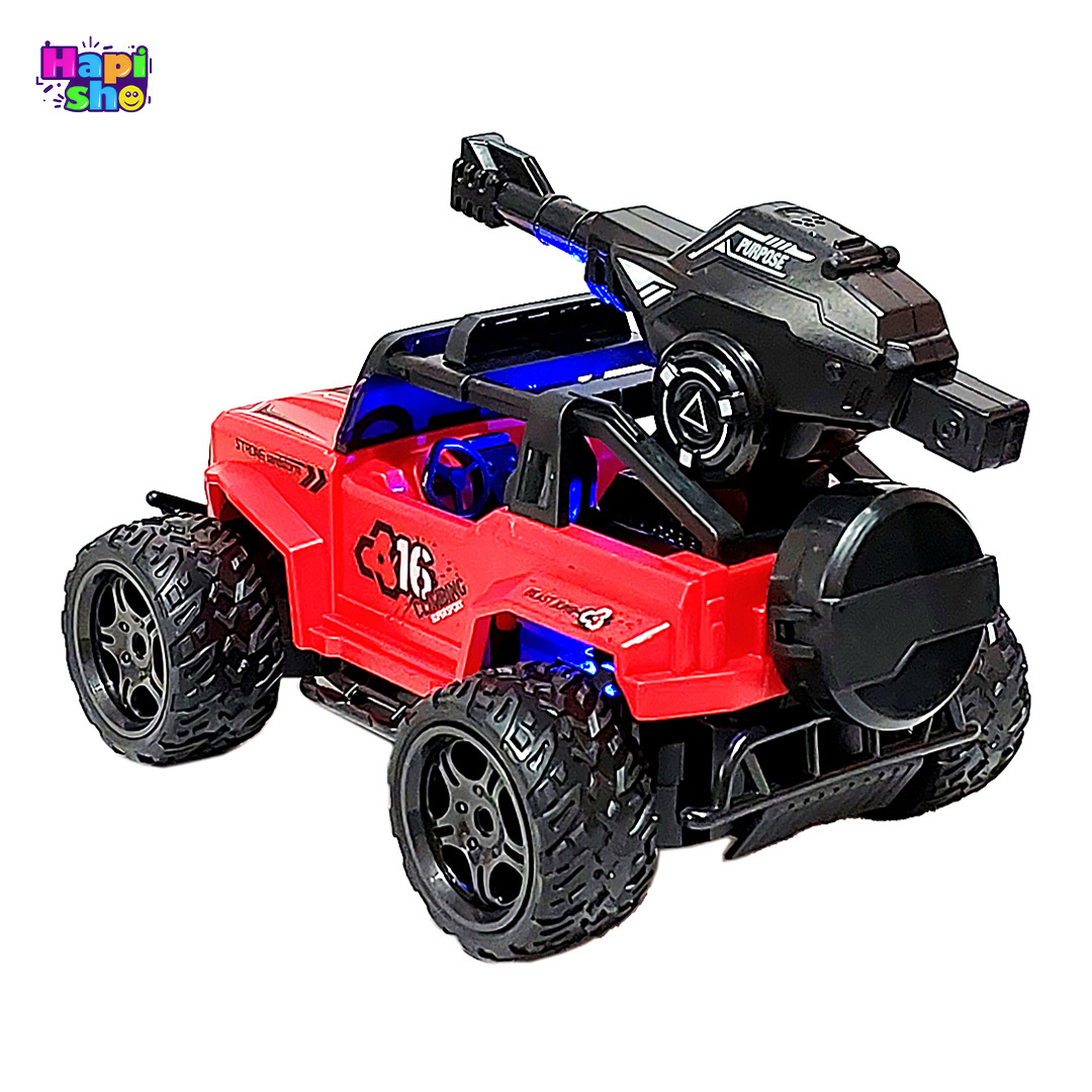 فروش ماشین کنترلی آفرود شارژی جیپ با پرتاب تیر ژلهای WATER BOMB CAR