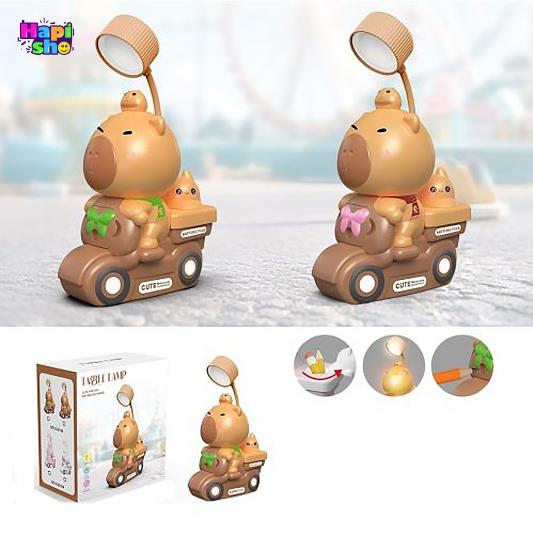 قیمت چراغ مطالعه فانتزی کاپیبارا با چراغ خواب و باتری شارژی Table Lamp