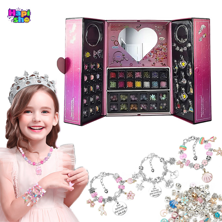 پک دستبند سازی دخترانه بزرگ ۲۳۸۸ تکه مدل Jewelry Princess's Treasure