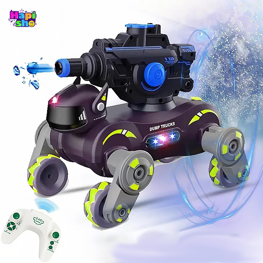 ماشین کنترلی تبدیلشونده به سگ با قابلیت شلیک تیر ژلهای MACHIN HOUND