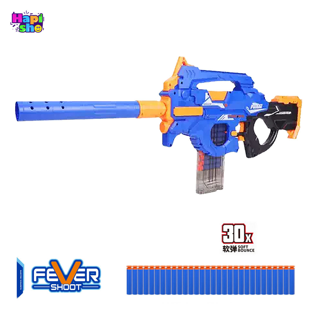  خریداسباب بازی تفنگ رگبار تیر فومی بزرگ شارژی مدل FULLY MOTORIZED BLASTER–اسباب بازی 