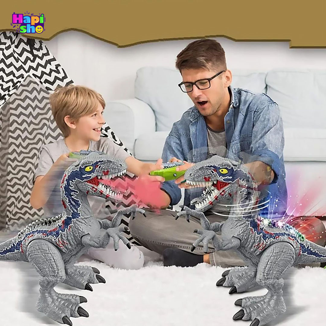  بهترین دایناسور کنترلی تیرکس دودزا ۲ ریموته مدل DINOSAUR WORLD 
