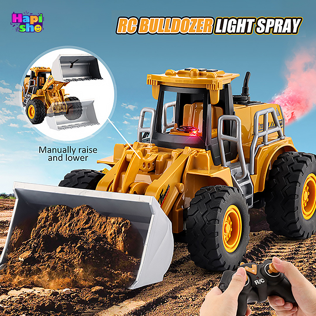  فروش لودر کنترلی شارژی دودزا و چراغ‌دار مدل Engineering Vehicle Series–اسباب بازی 