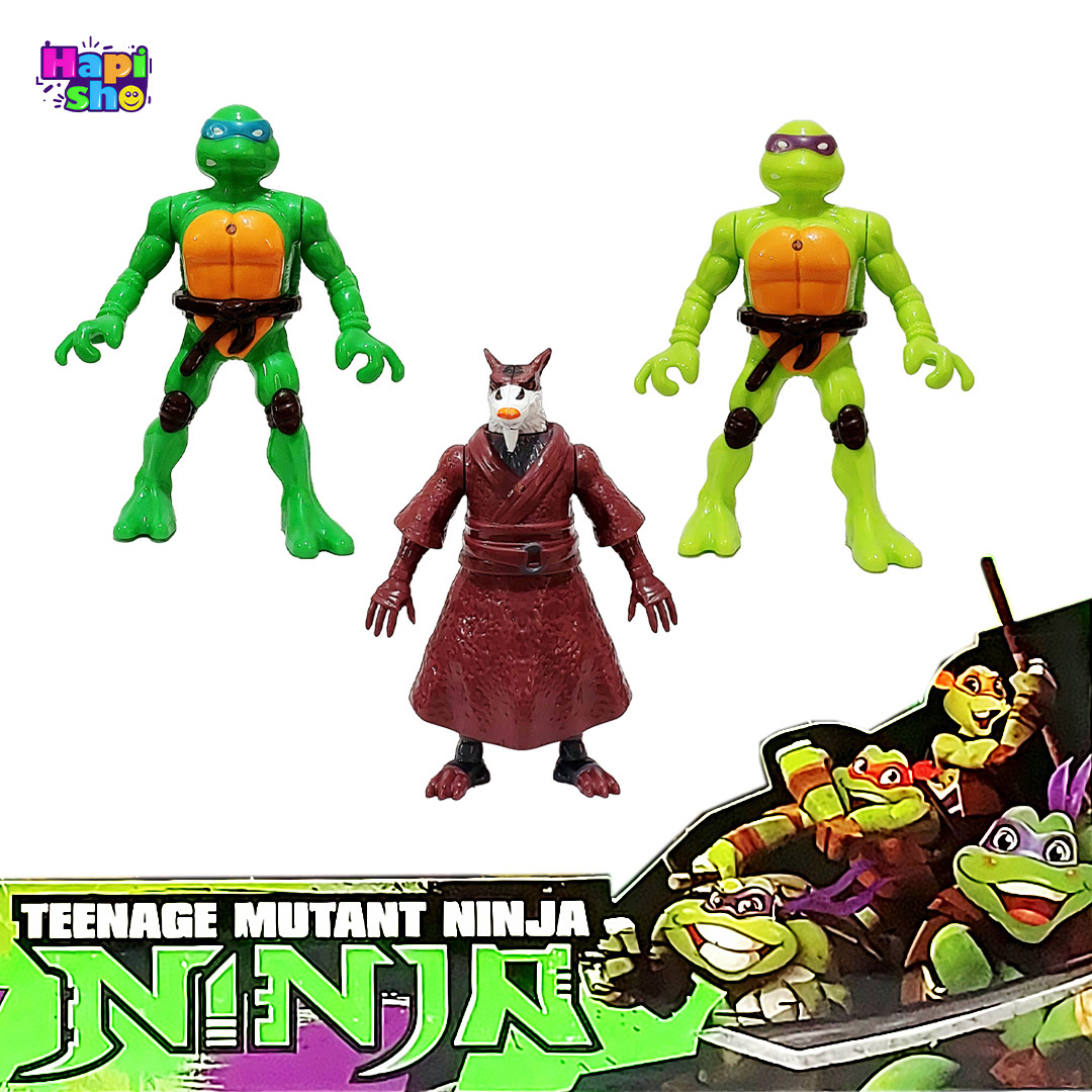 قیمت فیگور لاکپشتهای نینجا چراغدار ۳ عددی TEENAGE MUTANT NINA
