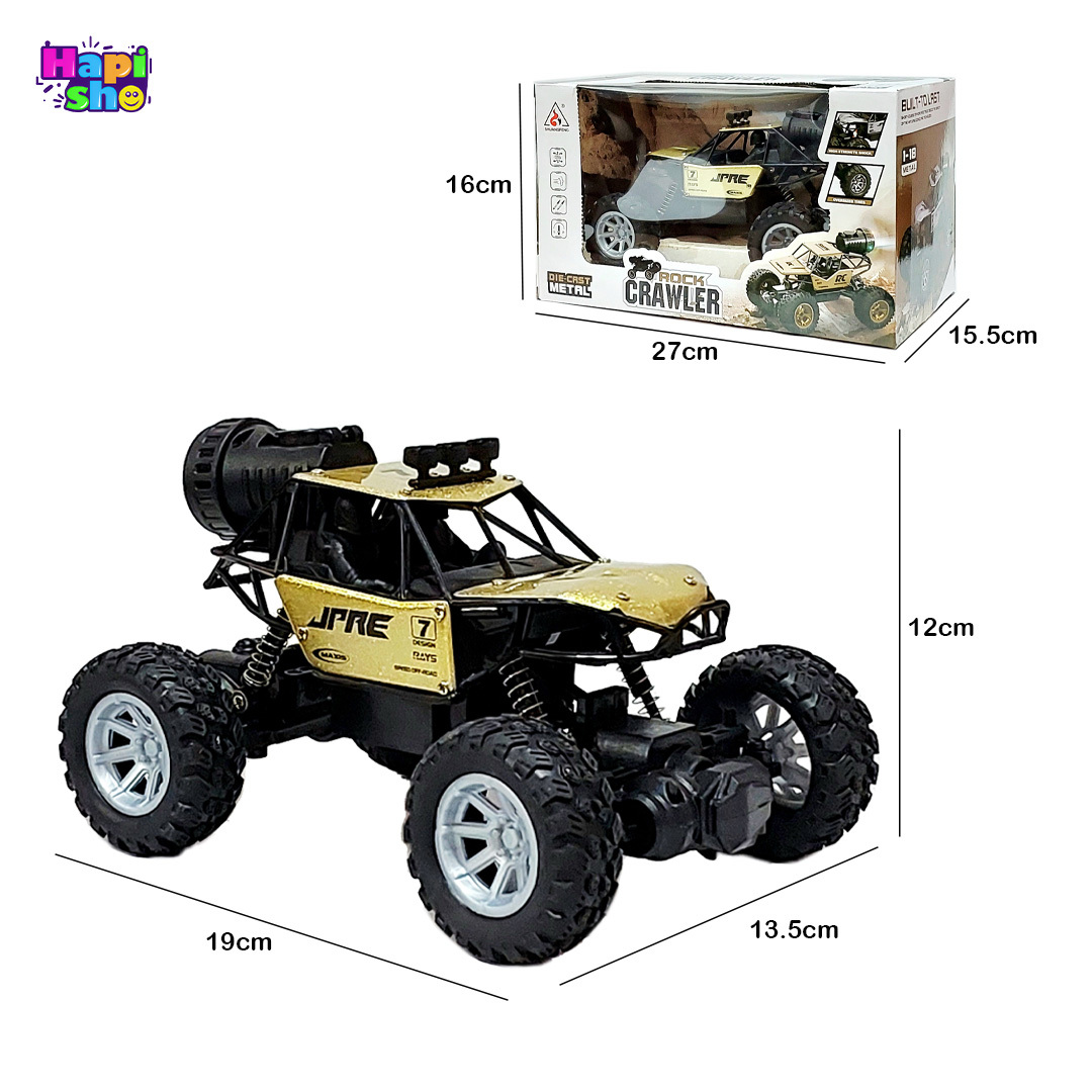  ابعاد و اندازه ماشین کنترلی آفرود دودزا شارژی مدل ROCK CRAWLER 