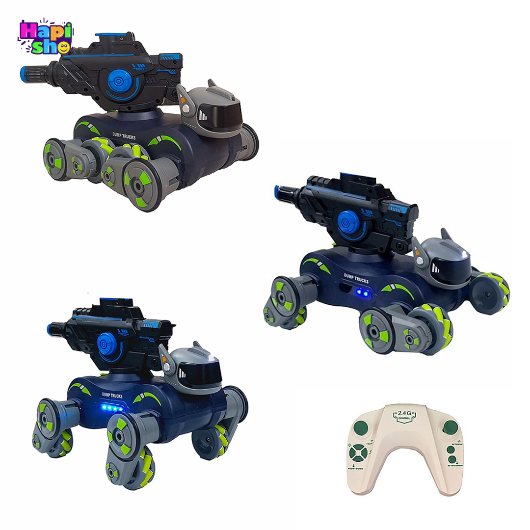 حالتهای تبدیل شونده ماشین کنترلی تبدیلشونده به سگ با قابلیت شلیک تیر ژلهای MACHIN HOUND