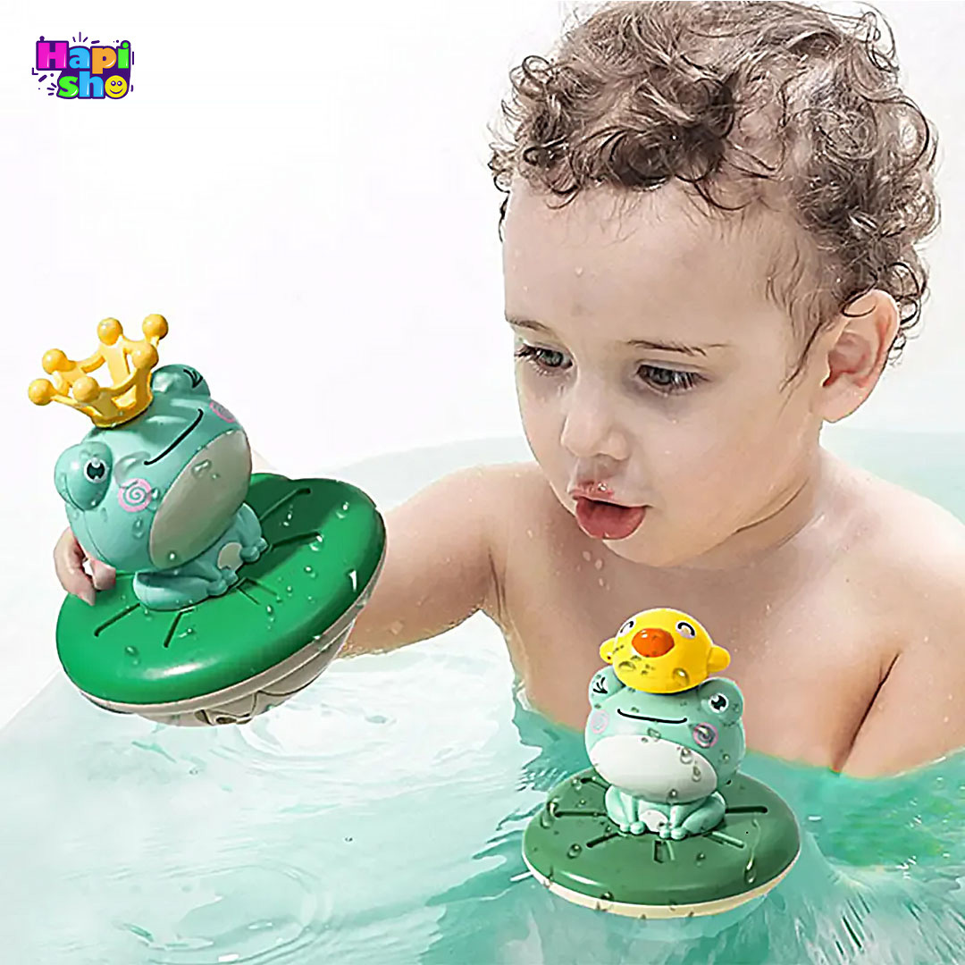  بهترین اسباب بازی حمام کودک با 4 حالت آبپاشی مدل قورباغه BATH FROG WATER JET–اسباب بازی 