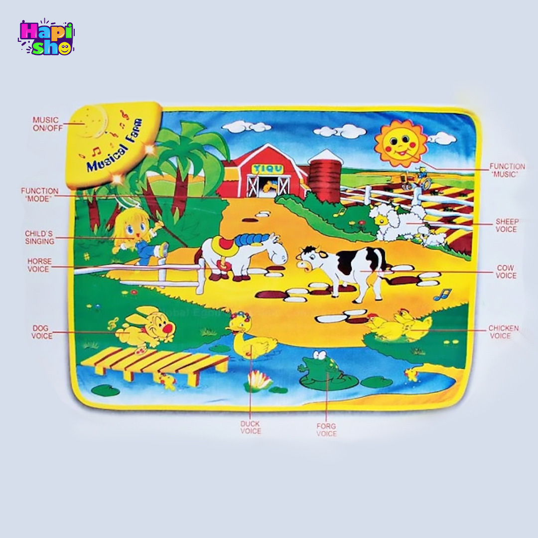 قیمت سفره موزیکال حیوانات مزرعه آموزشی کودک مدل Music Carpet