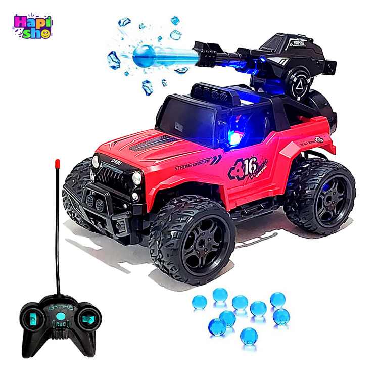 ماشین کنترلی آفرود شارژی جیپ با پرتاب تیر ژله‌ای WATER BOMB CAR