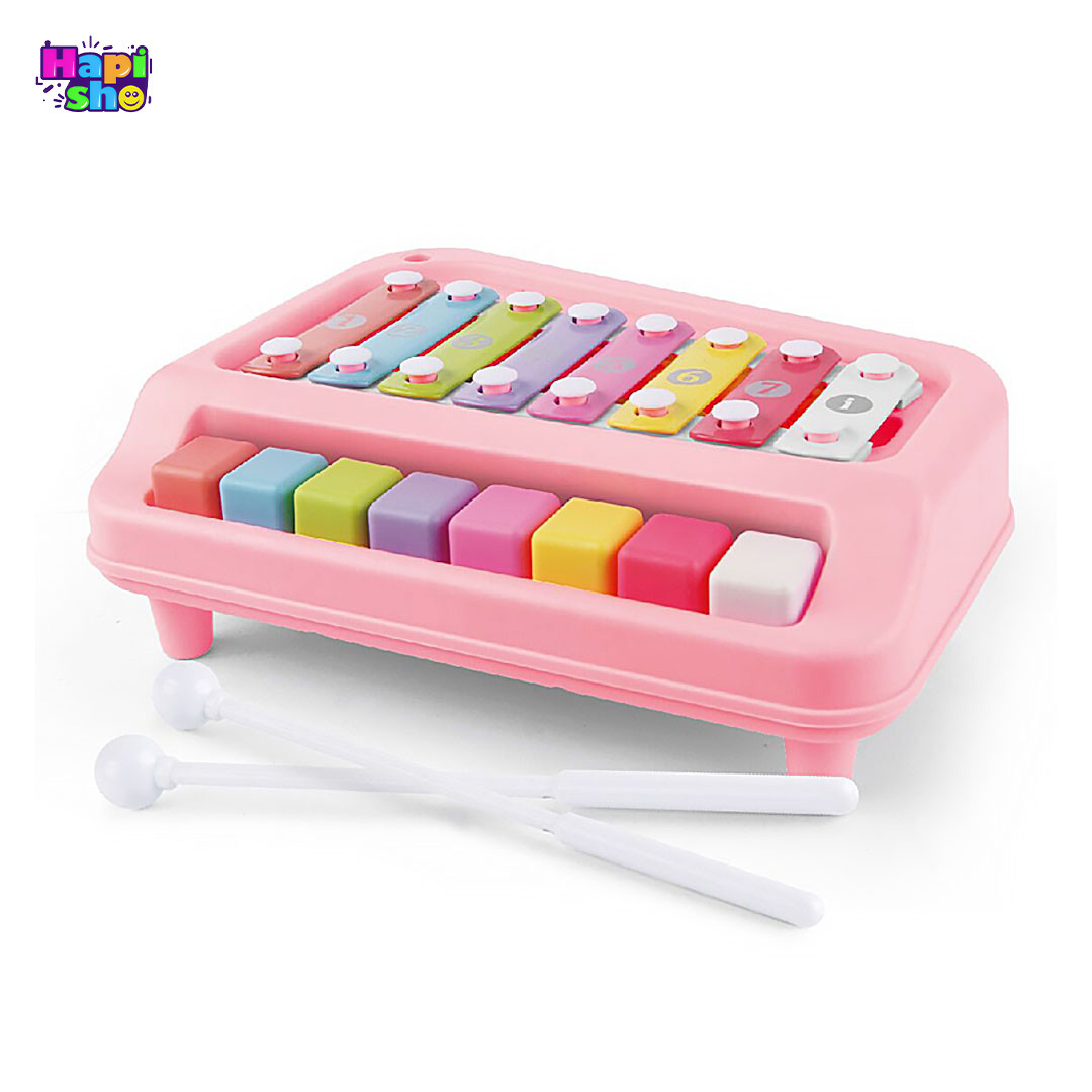  فروش اسباب بازی پیانو و بلز دو کاره 8 کلید مدل Puzzle Music Training Toy–اسباب بازی 
