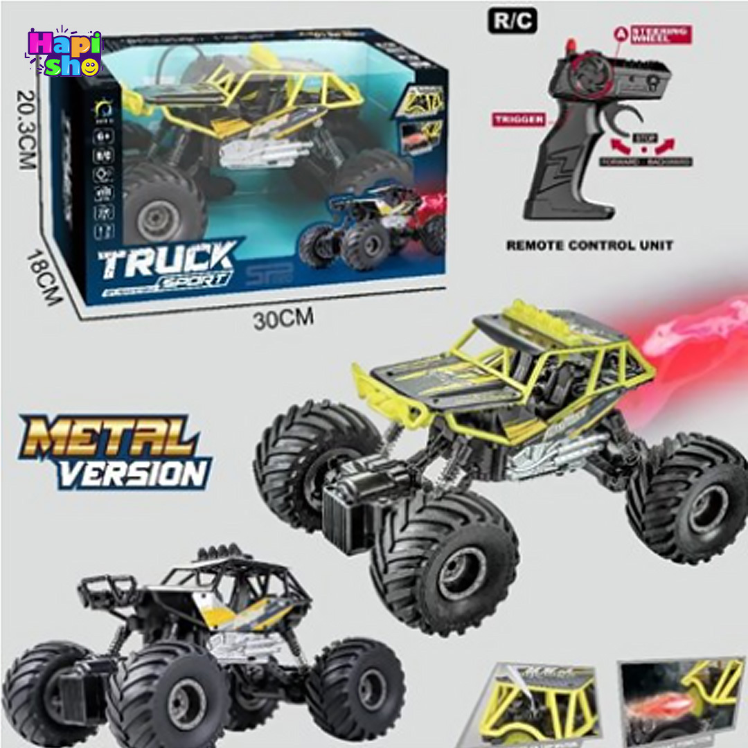 قیمت ماشین کنترلی آفرود دودزا با چرخهای بزرگ و باتری شارژی TRUCK SPORT