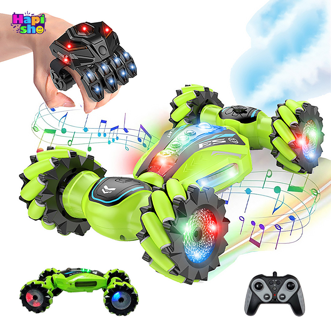  ماشین کنترلی کرمی دودزا کمرشکن با ریموت جدید و باتری شارژی MULTIFUNCTION STUNT–اسباب بازی 