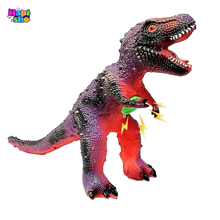 اکشن فیگور دایناسور موزیکال مدل تیرکس تمام گوشتی 47 سانتی متر