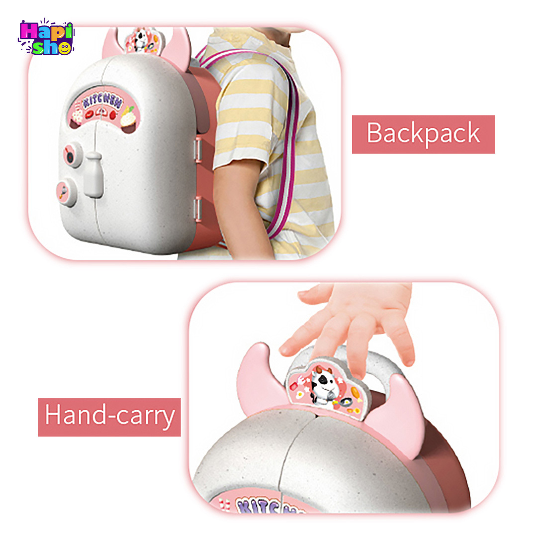  روش های حمل میز آرایش اسباب بازی خارجی 2 حالته قابل حمل با وسایل مدل Dream Backpack–اسباب بازی 