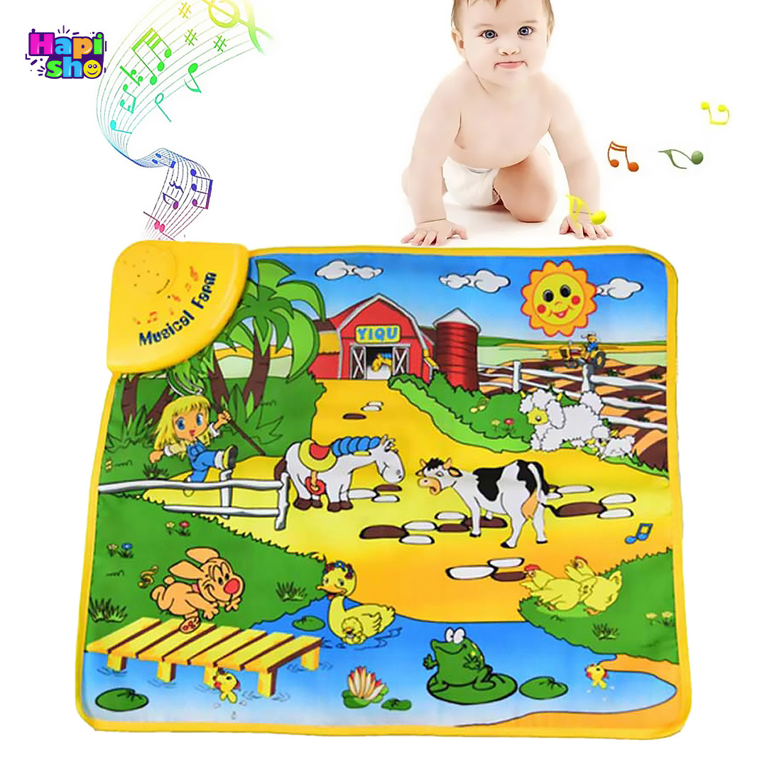 سفره موزیکال حیوانات مزرعه آموزشی کودک مدل Music Carpet