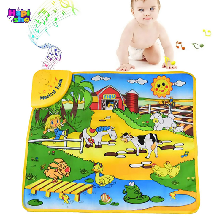 سفره موزیکال حیوانات مزرعه آموزشی کودک مدل Music Carpet