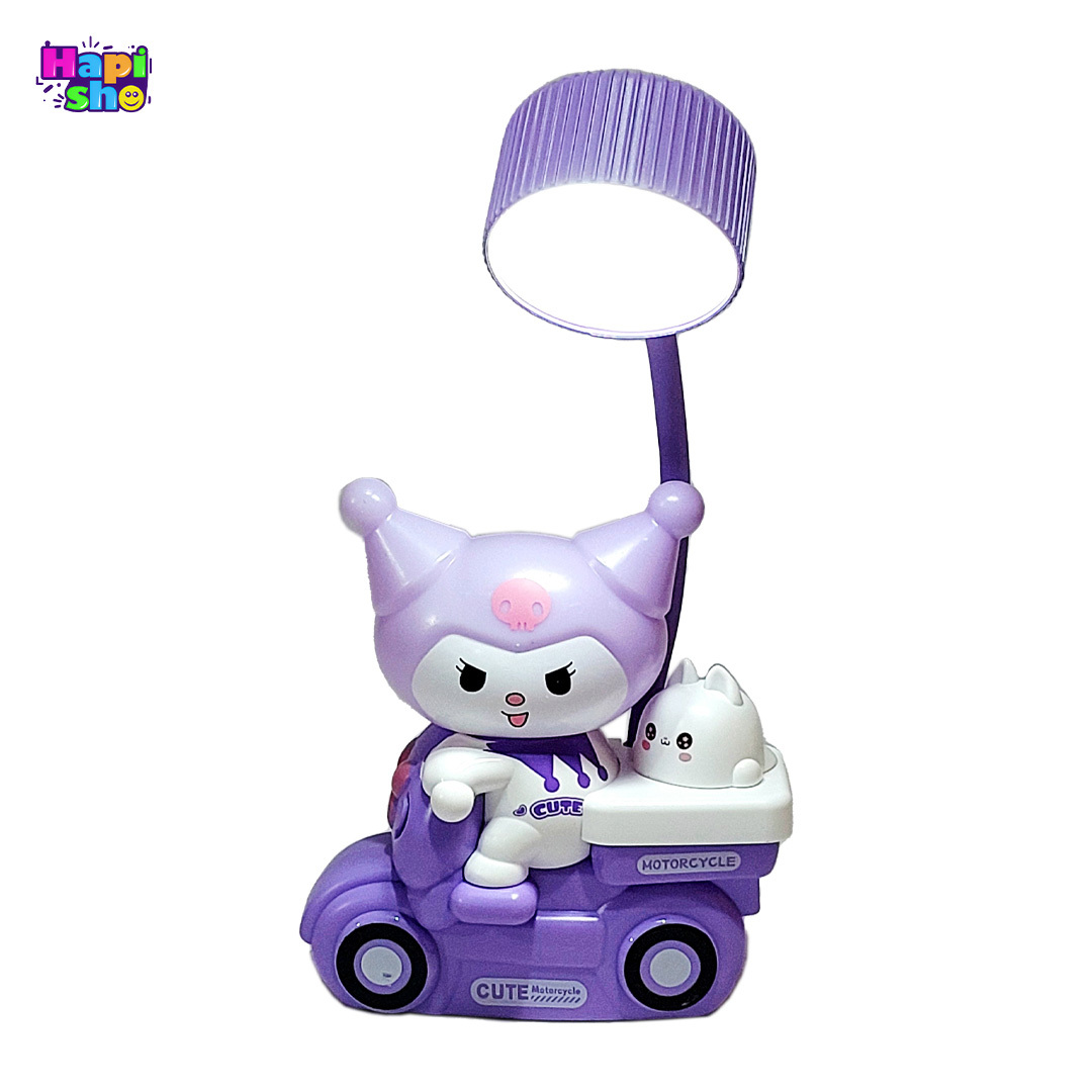  خرید چراغ مطالعه فانتزی کرومی با چراغ خواب و باتری شارژی Table Lamp 