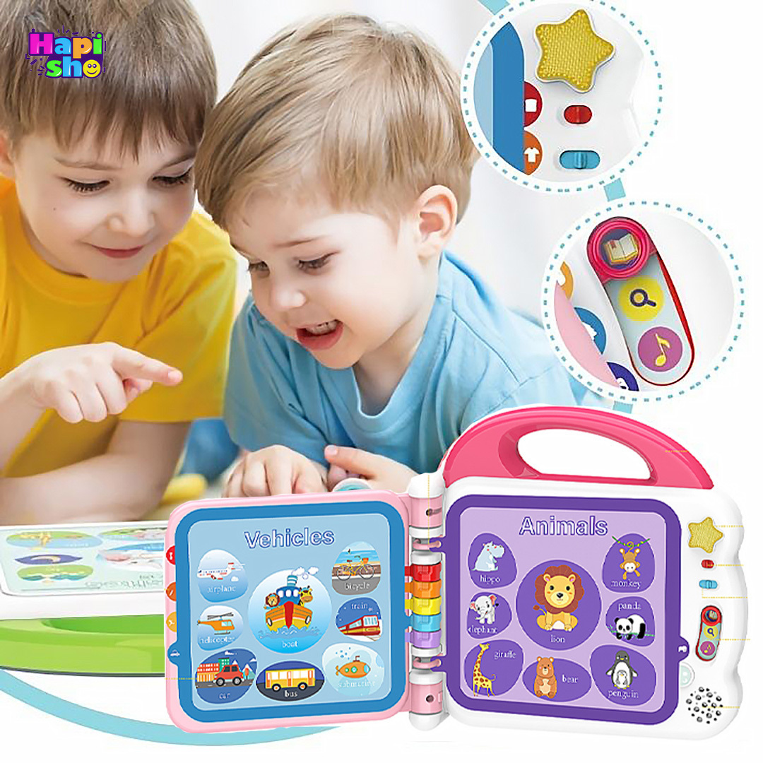  خرید اسباب بازی کتاب موزیکال آموزشی با بلوتوث و 108 کلمه انگلیسی Kid Melody–اسباب بازی 