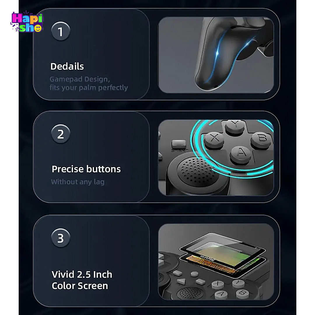 جزییات و عملکرد کلیدهای کنسول بازی پرتابل دستی Controller GamePad مدل S10