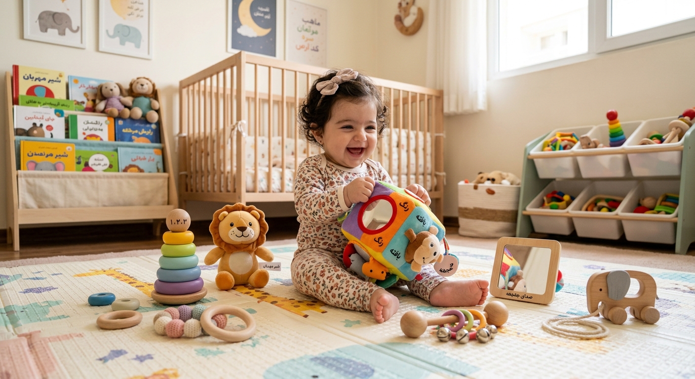 بهترین اسباب بازی دخترانه برای نوزاد ۰ تا ۱ سال