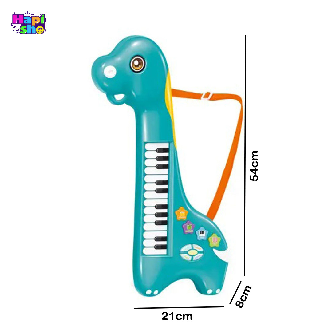  پیانو اسباب بازی دخترانه موزیکال مدل دایناسور گیتاری 
