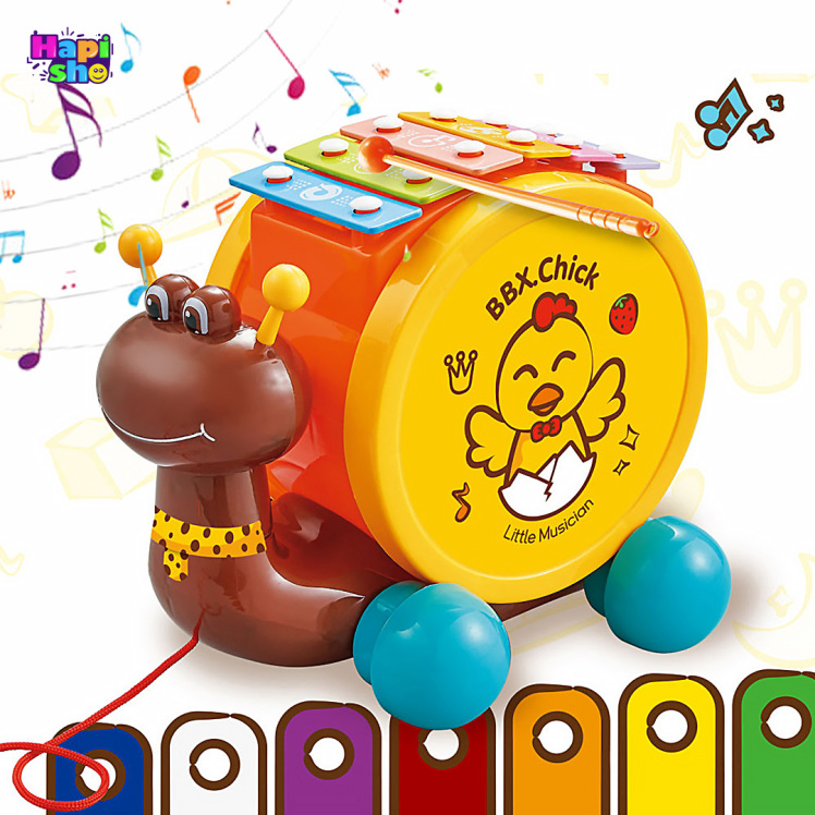 بلز کودکان آموزشی مدل حلزون چرخ دار با نت Snails Metallophone–اسباب بازی