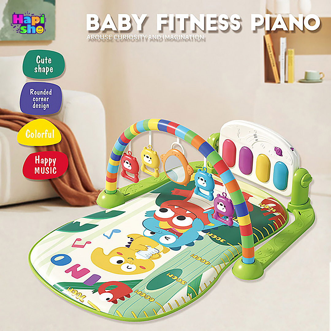  قیمت تشک بازی پیانو دار و پلی جیم موزیکال نوزاد مدل BABY FITNESS PIANO–اسباب بازی 