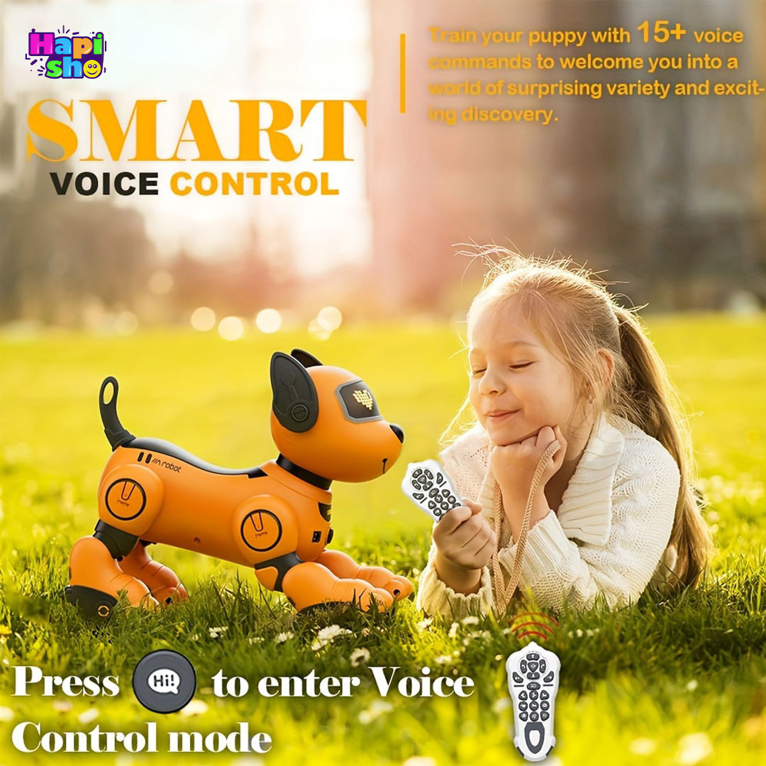  بهترین ربات سگ کنترلی هوشمند سنسوردار مدل INTELLECT VOICE STUNT DOG–اسباب بازی ربات 