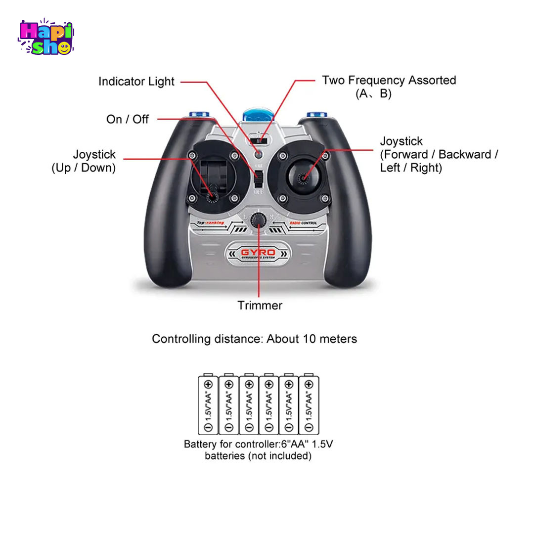  مشخصات ریموت کنترل هلی کوپتر سایما شارژی چراغ دار با 4 پره مدل SYMA S111G_اسباب بازی 
