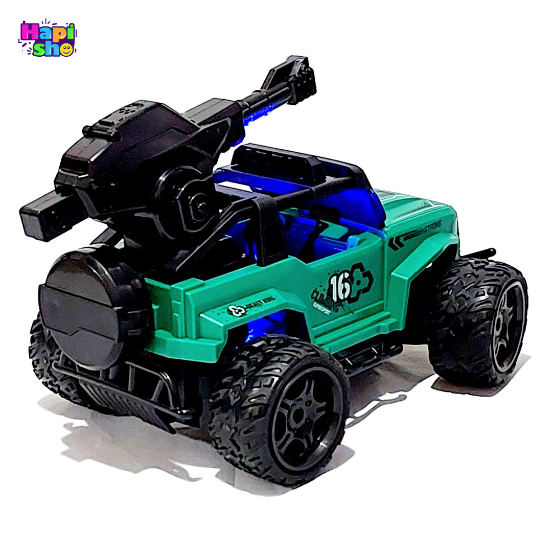  بهترین اسباب بازی ماشین کنترلی شارژی آفرود با پرتاب تیر ژله‌ای WATER BOMB CAR–اسباب بازی 