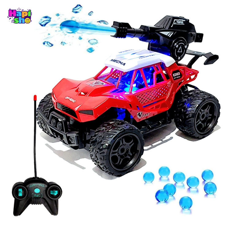ماشین کنترلی آفرود شارژی باقابلیت پرتاب تیر ژله‌ای ROCK WATER BOMB CAR_اسباب بازی