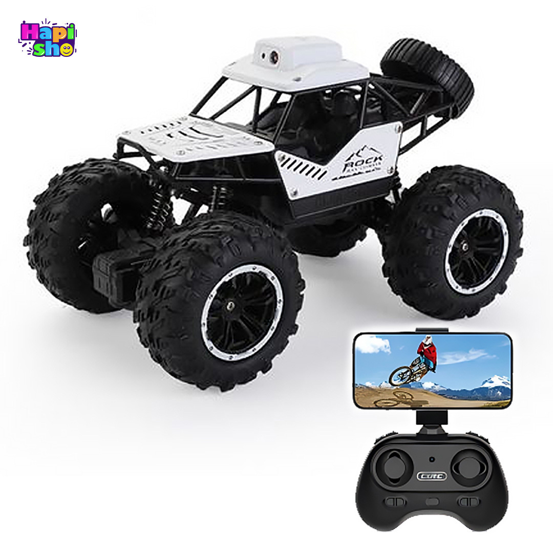 فروش ماشین کنترلی آفرود دوربین‌دار شارژی با چراغ مدل CLIMBING OFF-ROAD–اسباب بازی 