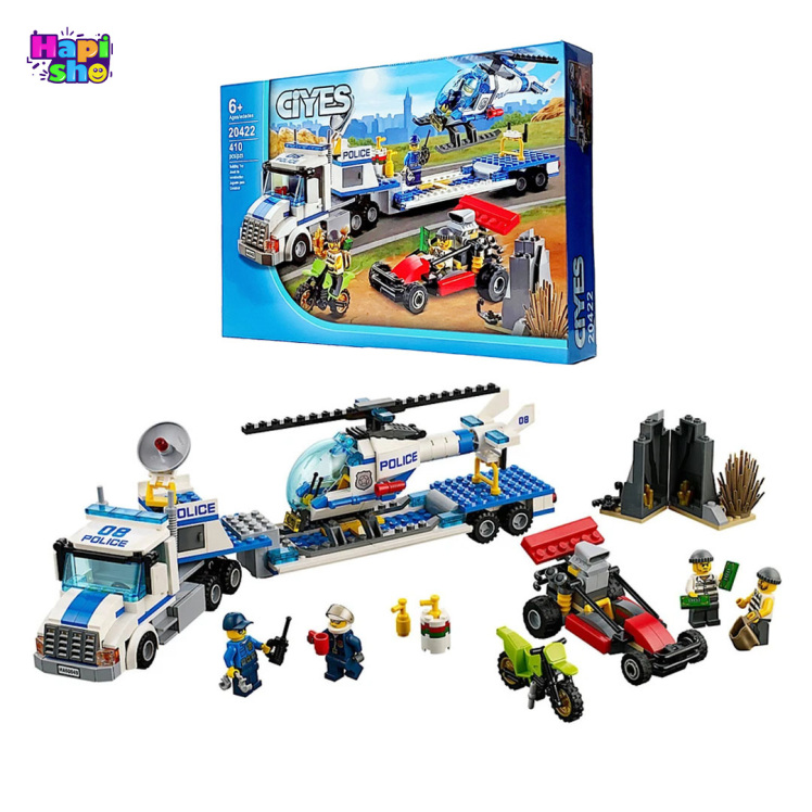 اسباب بازی لگو پلیس سیتی 410 قطعه‌ با فیگور مدل 20422 CiYES–اسباب بازی لگو