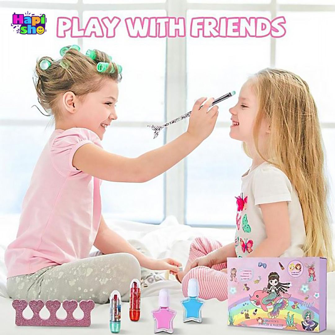 فروش اسباب بازی لوازم آرایشی دخترانه ۲ در ۱ واقعی CHILDREN JEWELRY & MAKEUP