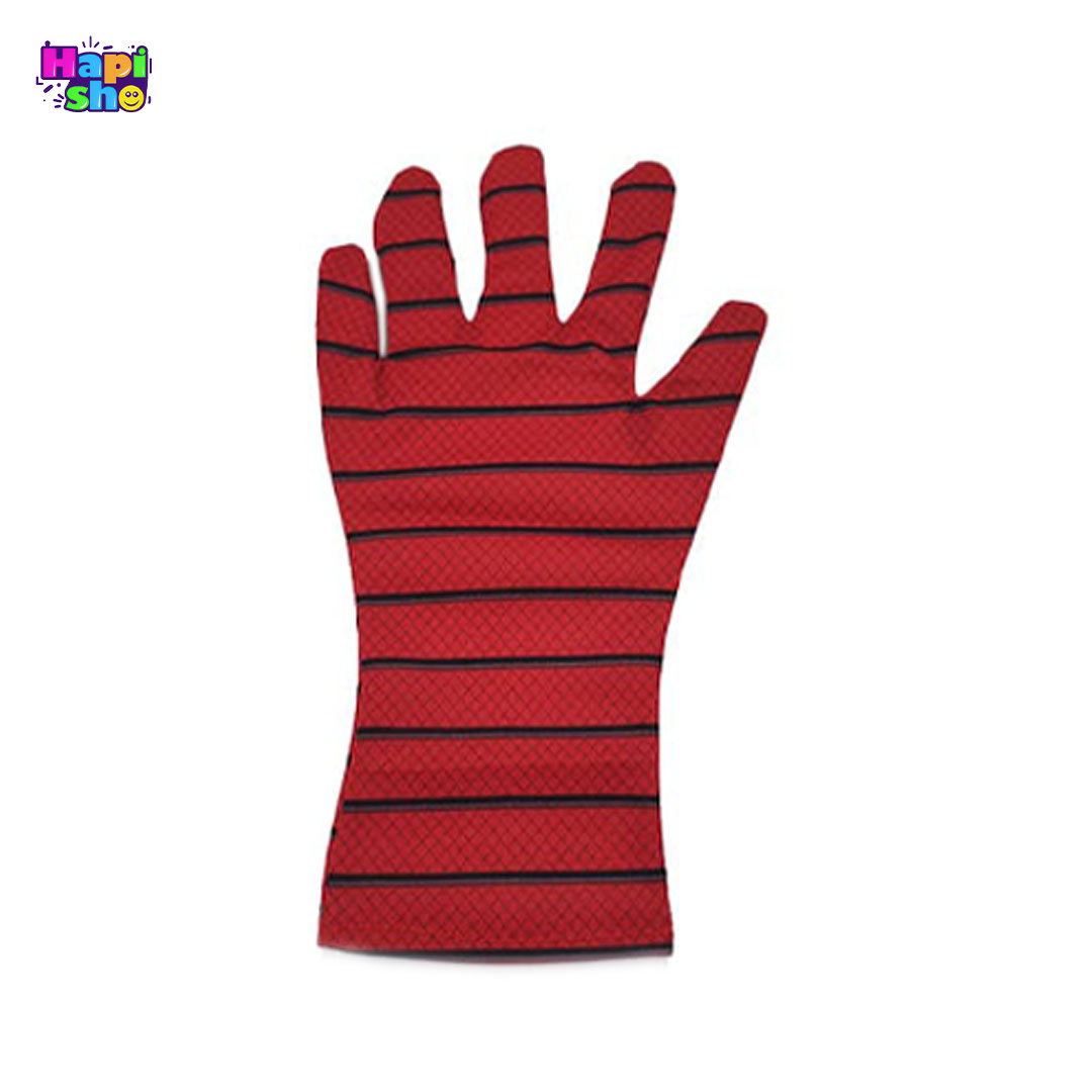 دستکش مرد عنکبوتی پارچه ای تار انداز مرد عنکبوتی با ماسک چراغ دار و دستکش مدل HERO ATTACK